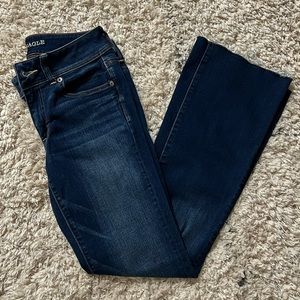 AEO Kick Boot Frayed Jeans